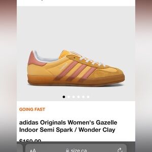 adidas Originals Women's Gazelle Indoor Semi Spark / Wonder Clay